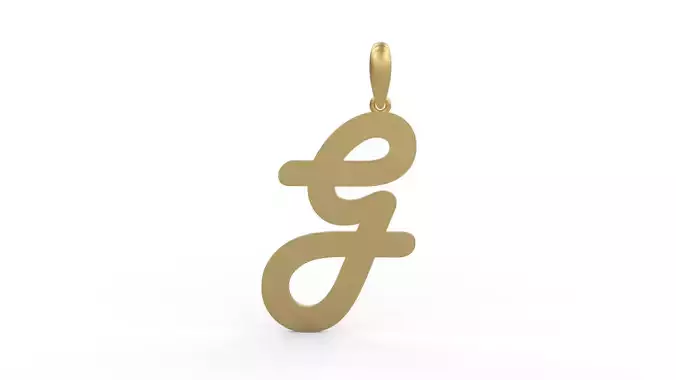 Initial Letters Pendant Harlow G