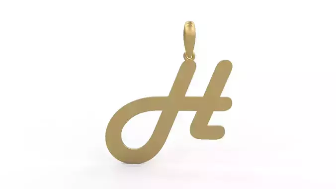 Initial Letters Pendant Harlow H