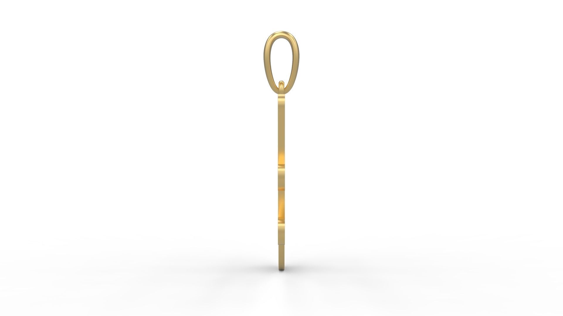 Initial Letters Pendant Harlow H 3D print model_2