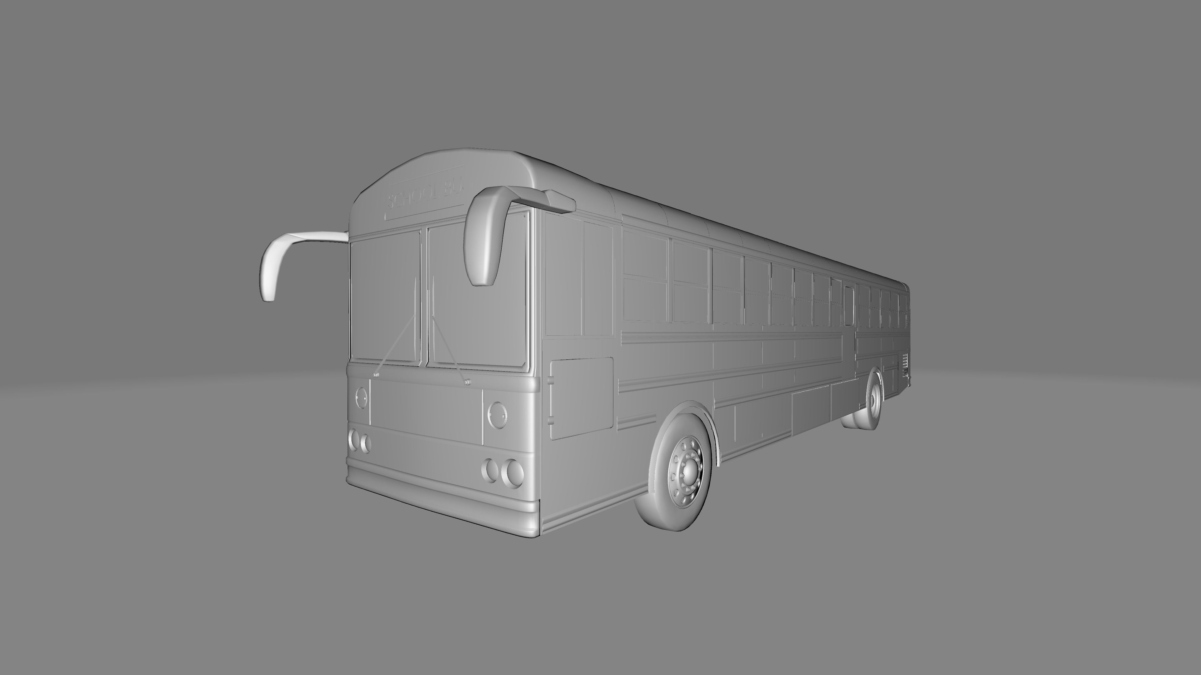 Thomas Built Saf-T-Liner school bus 3D 3D model_8