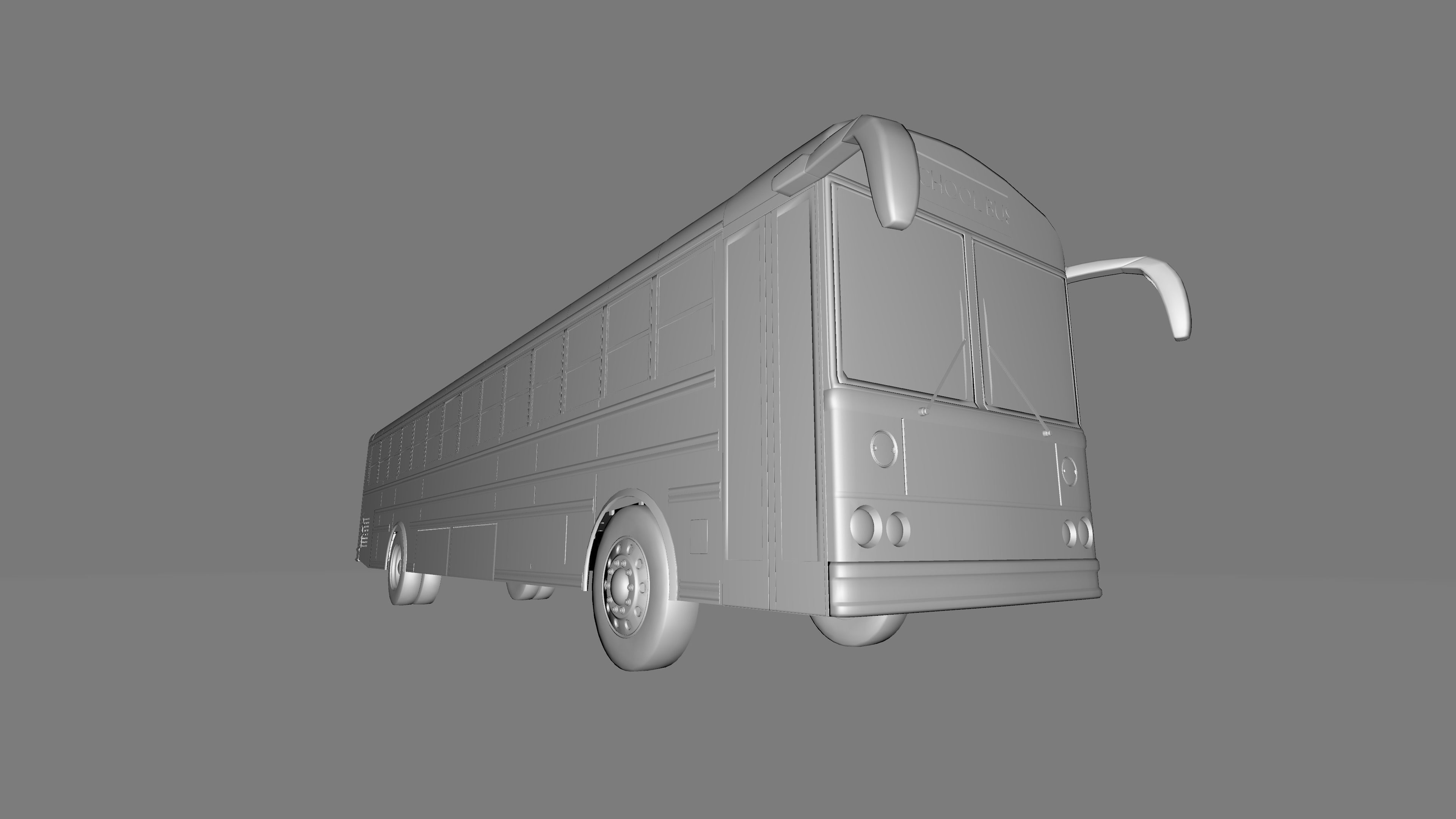 Thomas Built Saf-T-Liner school bus 3D 3D model_14