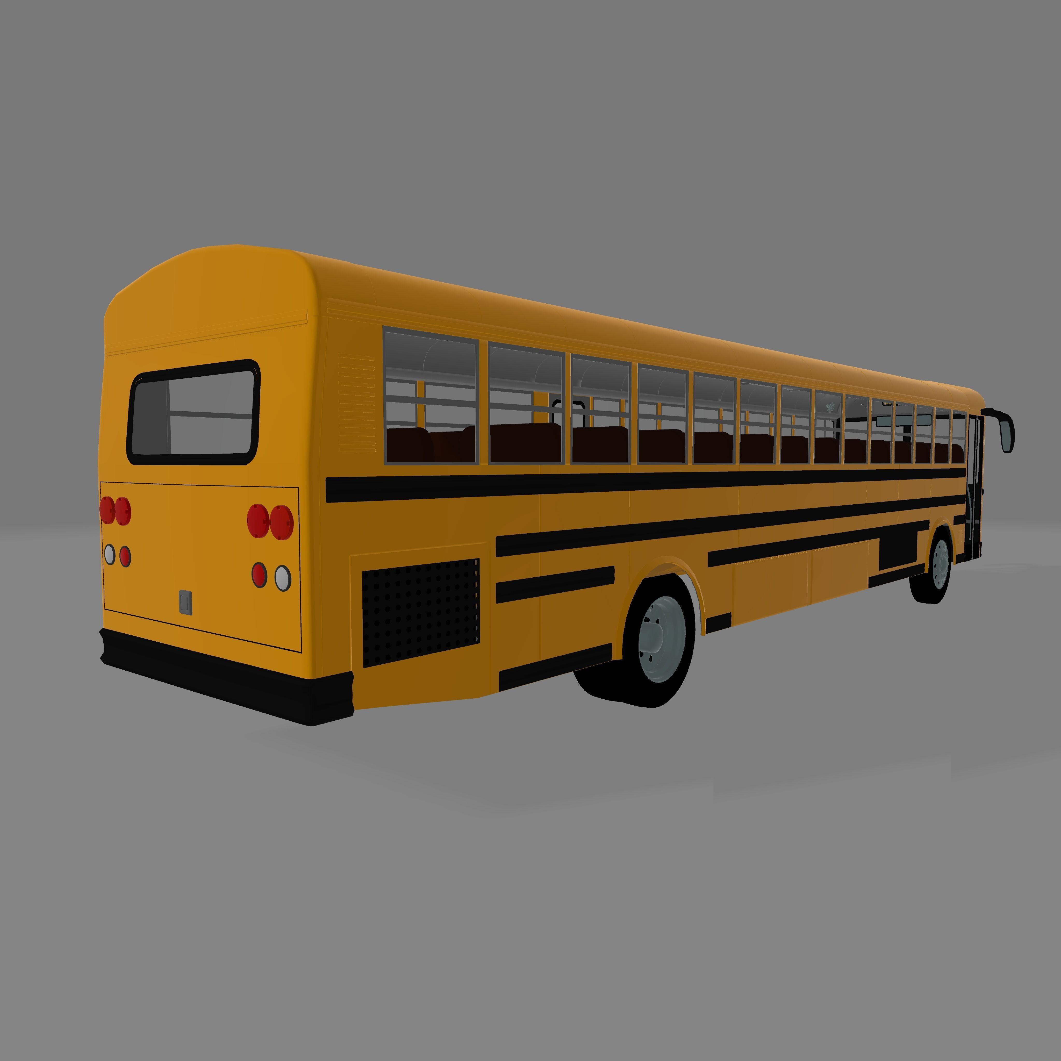 Thomas Built Saf-T-Liner school bus 3D 3D model_3