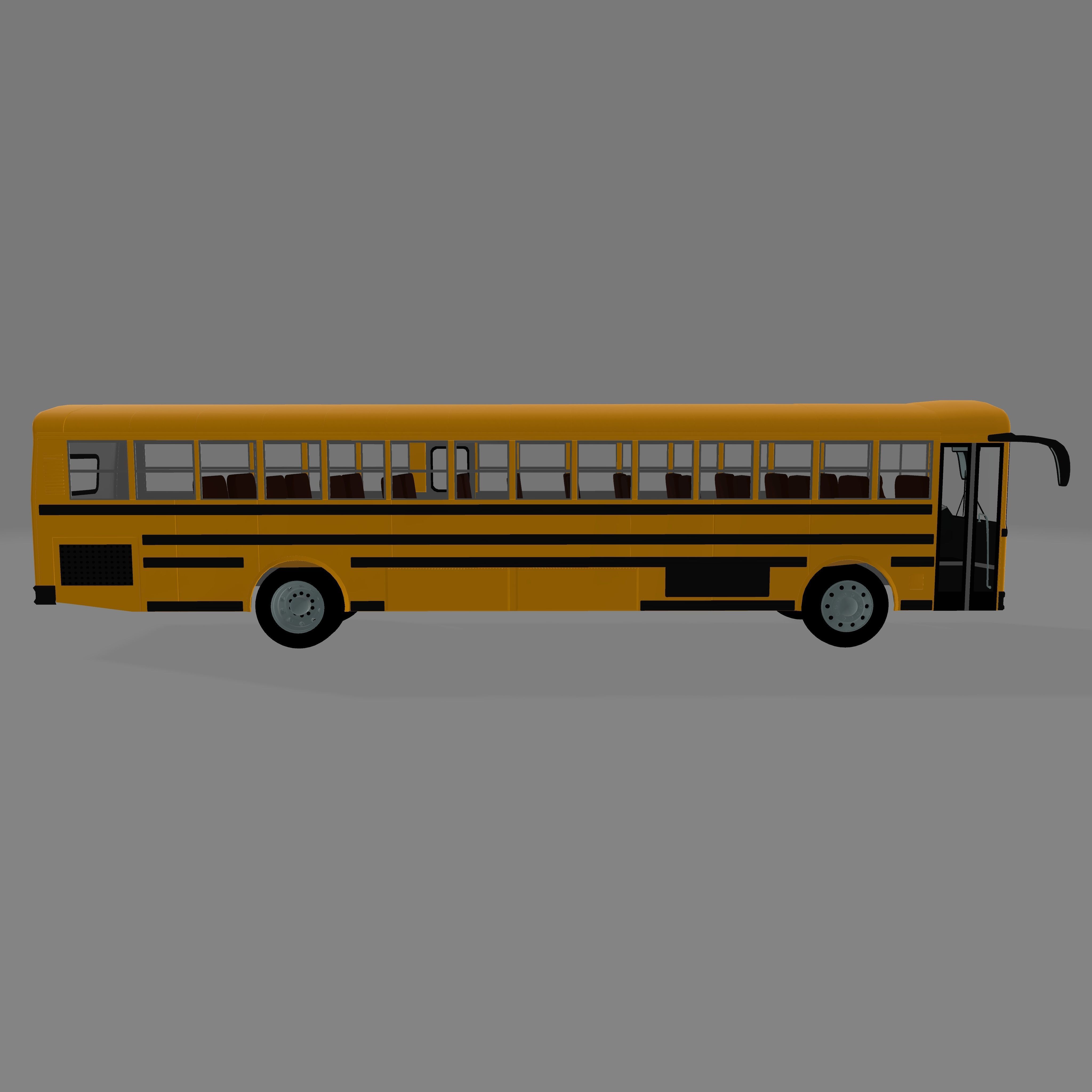 Thomas Built Saf-T-Liner school bus 3D 3D model_4