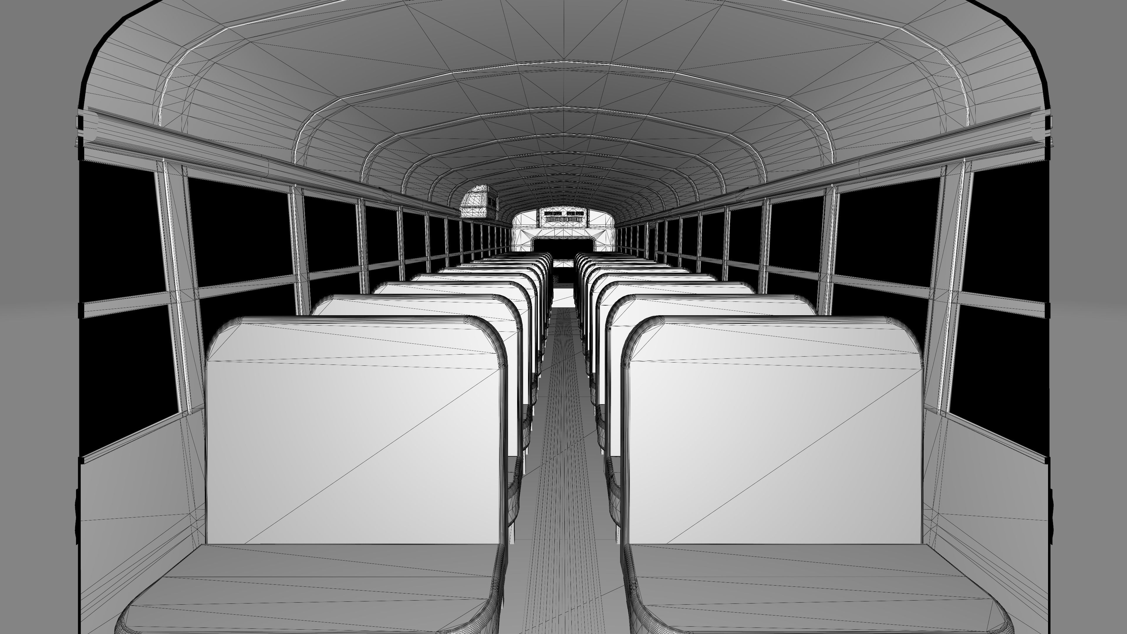 Thomas Built Saf-T-Liner school bus 3D 3D model_18