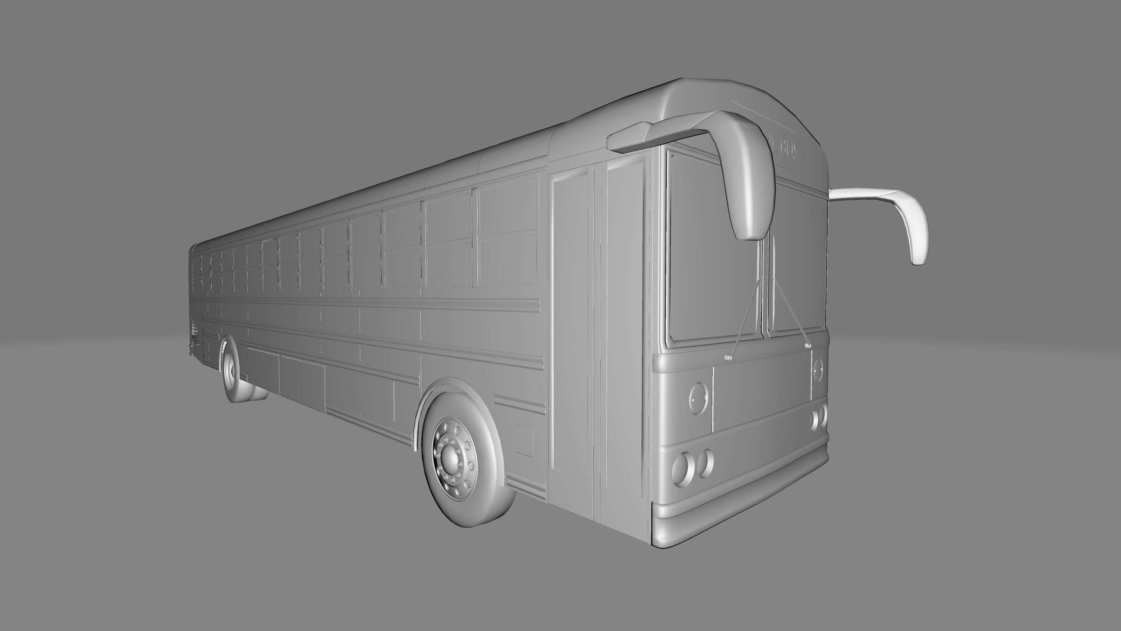 Thomas Built Saf-T-Liner school bus 3D 3D model_7