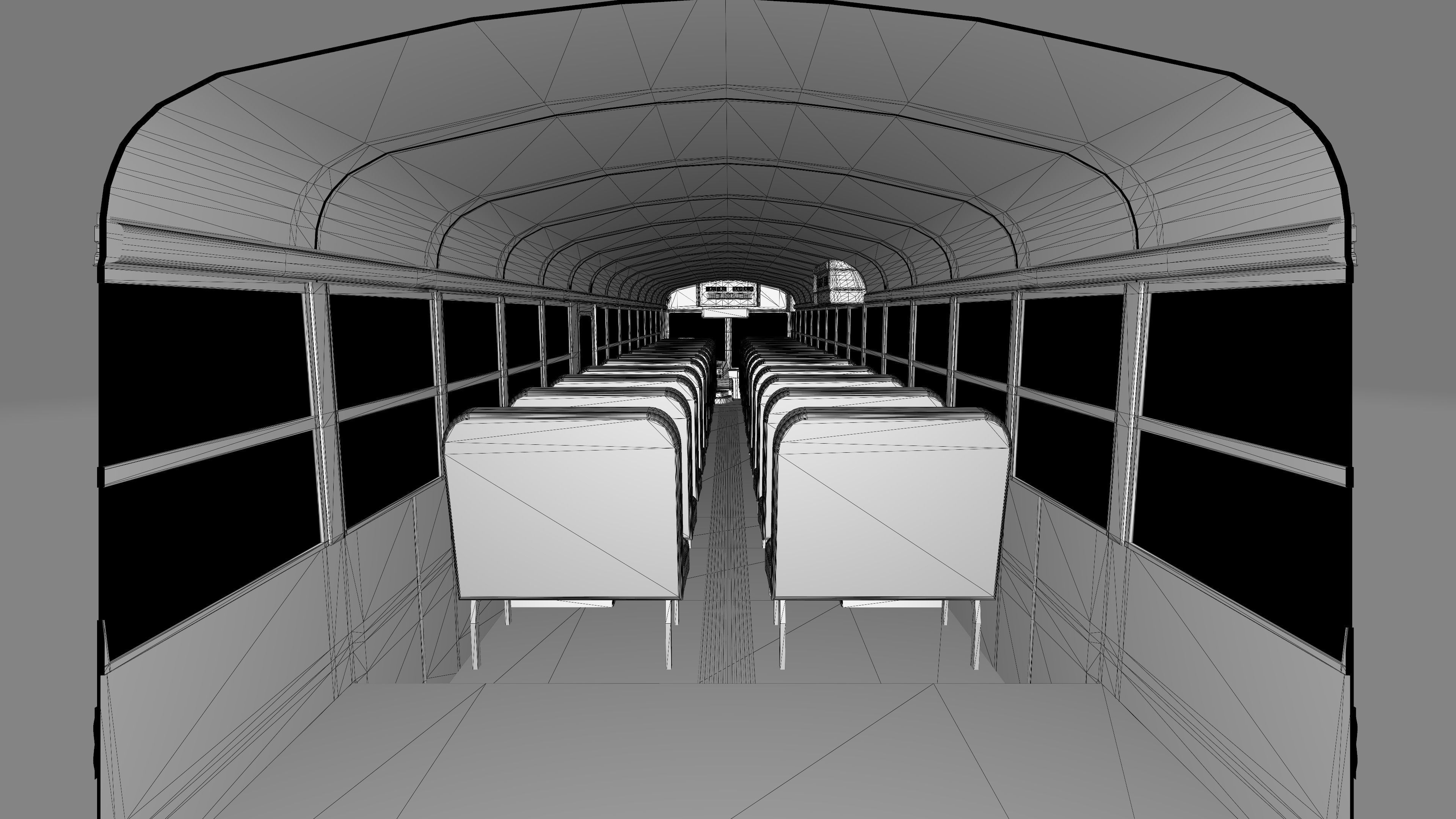 Thomas Built Saf-T-Liner school bus 3D 3D model_16