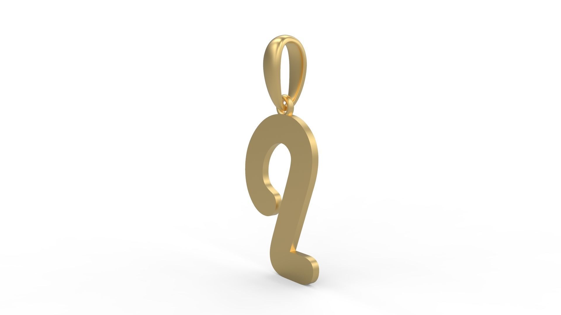 Initial Letters Pendant Harlow I 3D print model_1