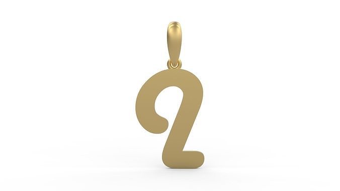 Initial Letters Pendant Harlow I 3D print model