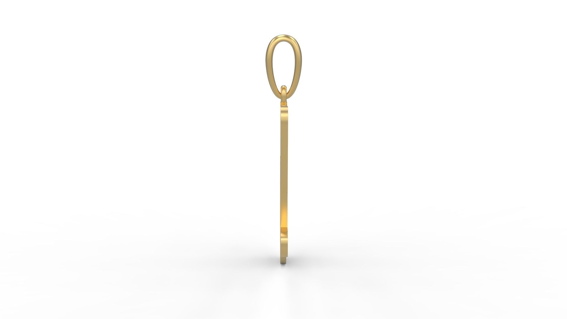 Initial Letters Pendant Harlow M 3D print model_2