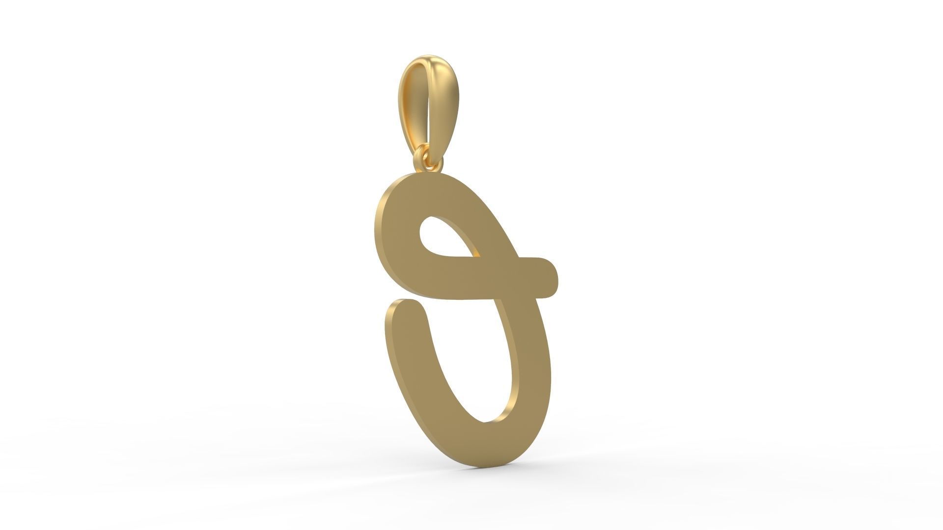 Initial Letters Pendant Harlow O 3D print model_3