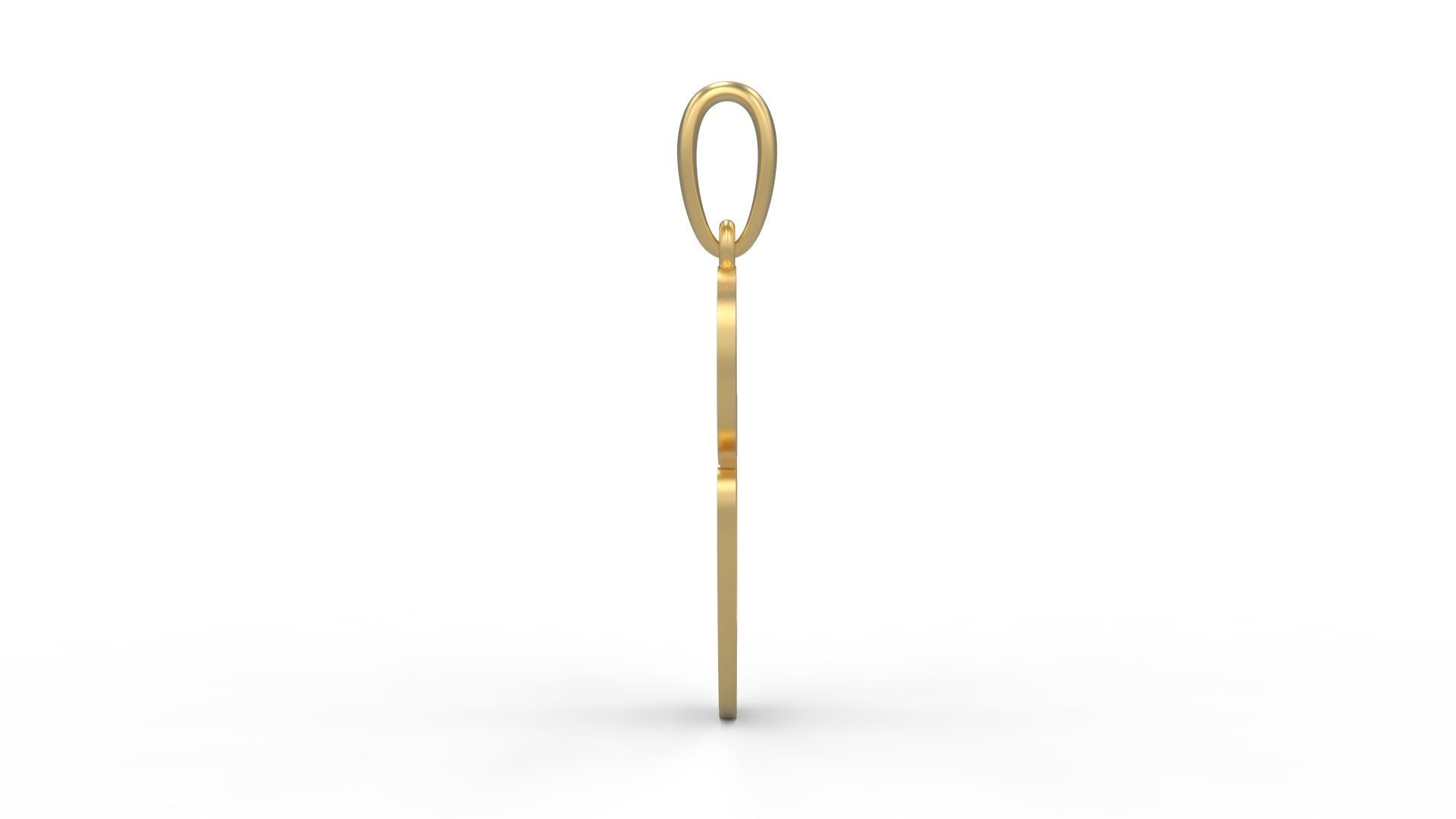 Initial Letters Pendant Harlow O 3D print model_2