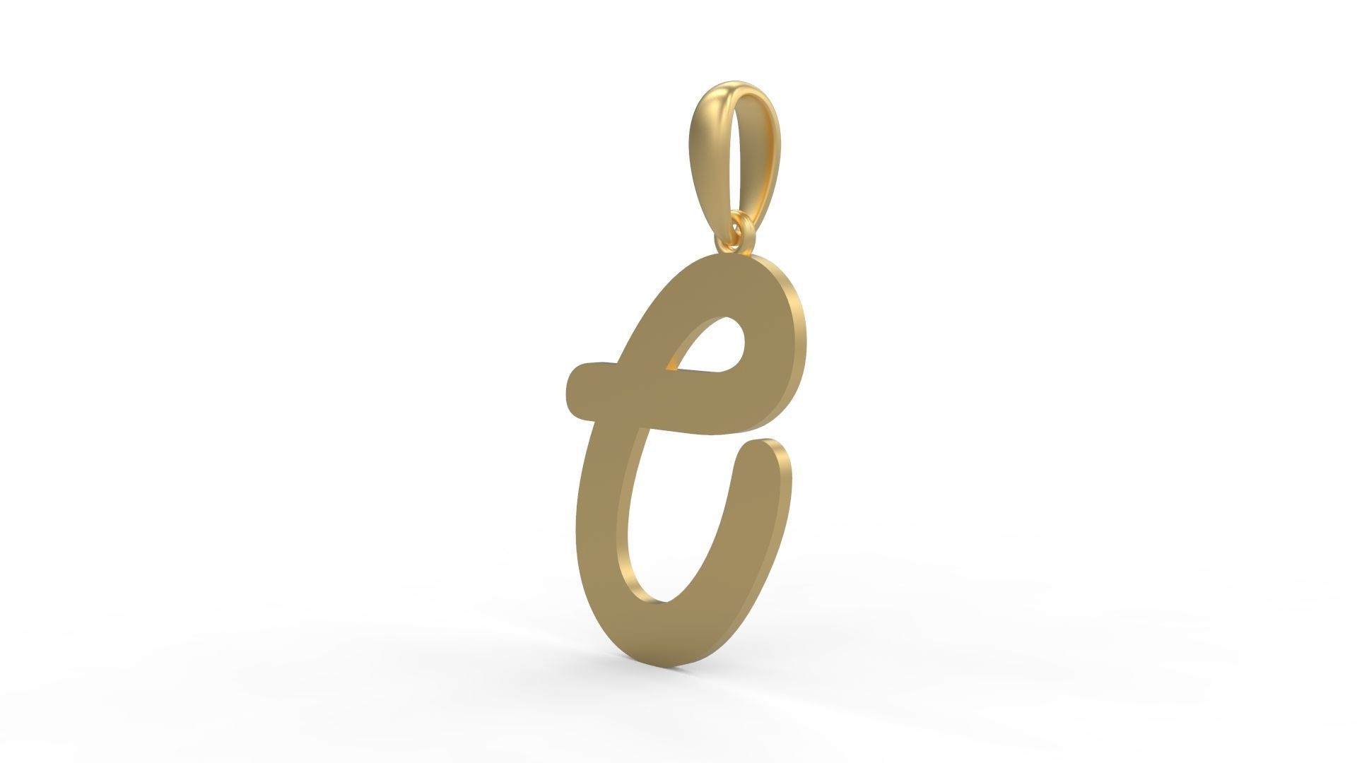 Initial Letters Pendant Harlow O 3D print model_1