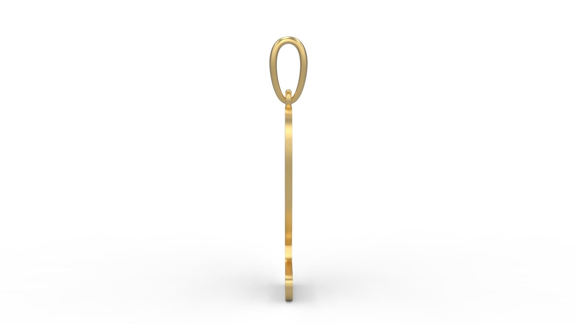 Initial Letters Pendant Harlow Q 3D print model_2