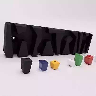 CLIMBING HANGING KEY HOLDER WITH NUTS