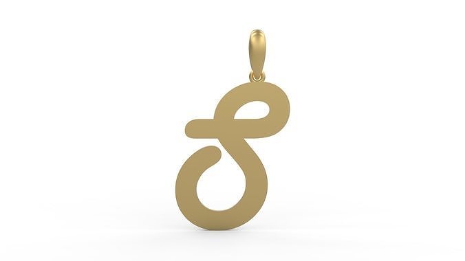 Initial Letters Pendant Harlow S 3D print model