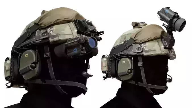 AN PVS 14 MNVD Low-poly 3D model