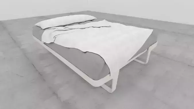mrarq cama matrimonial 01 Low-poly 3D model