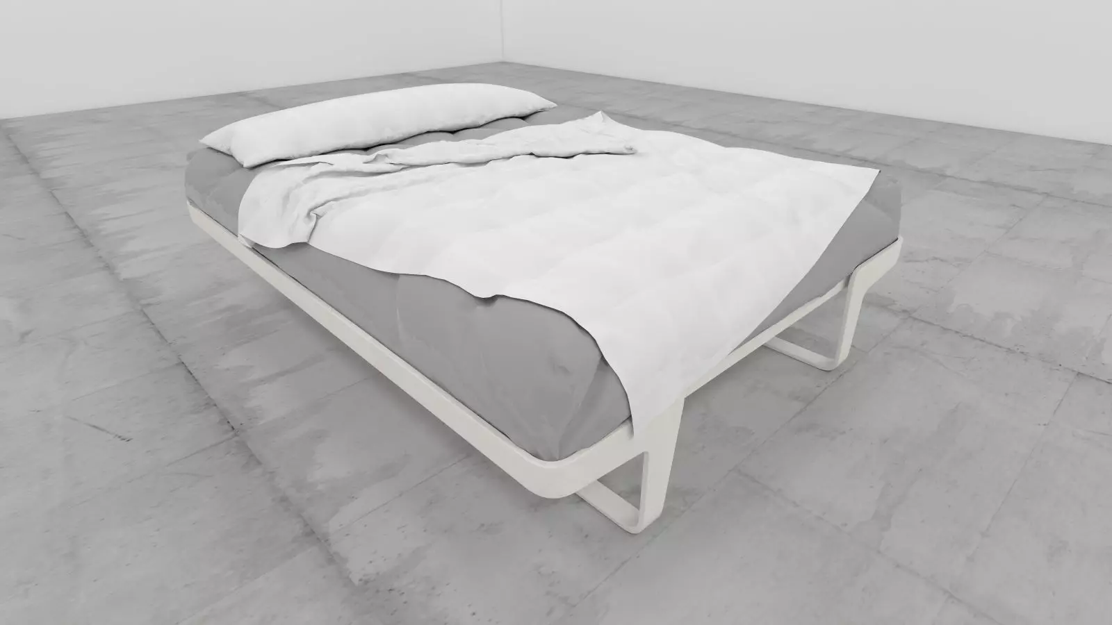 mrarq cama matrimonial 01 Low-poly 3D model_0