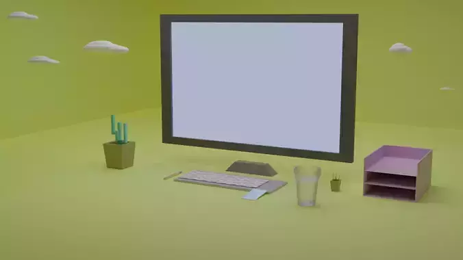 A minimalistic office