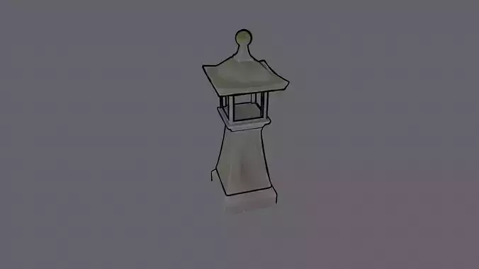 Tourou - Toro - Stone Lantern Free 3D model