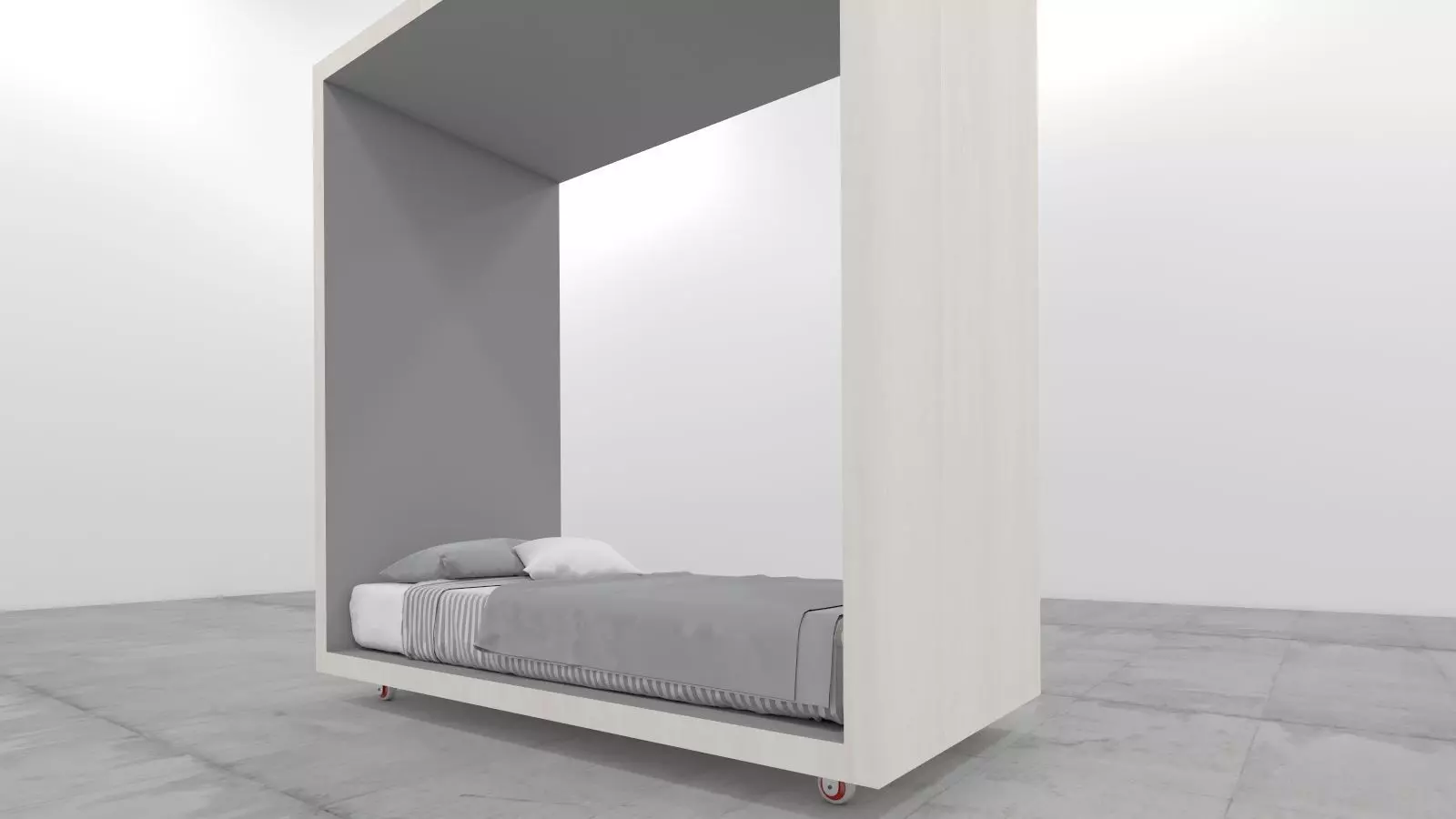 mrarq cama individual 01  Low-poly 3D model_0