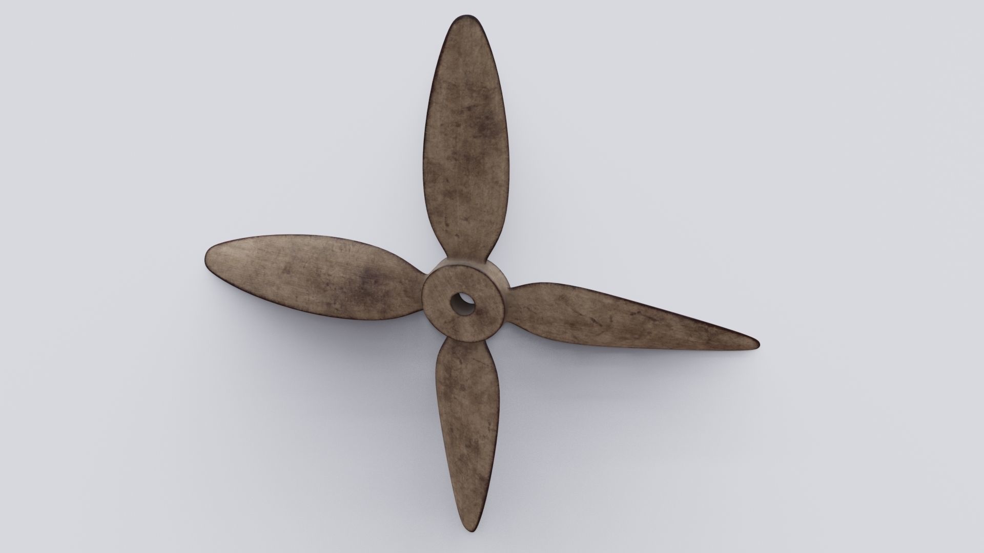 Wooden Fan 3D model Low-poly 3D model_19