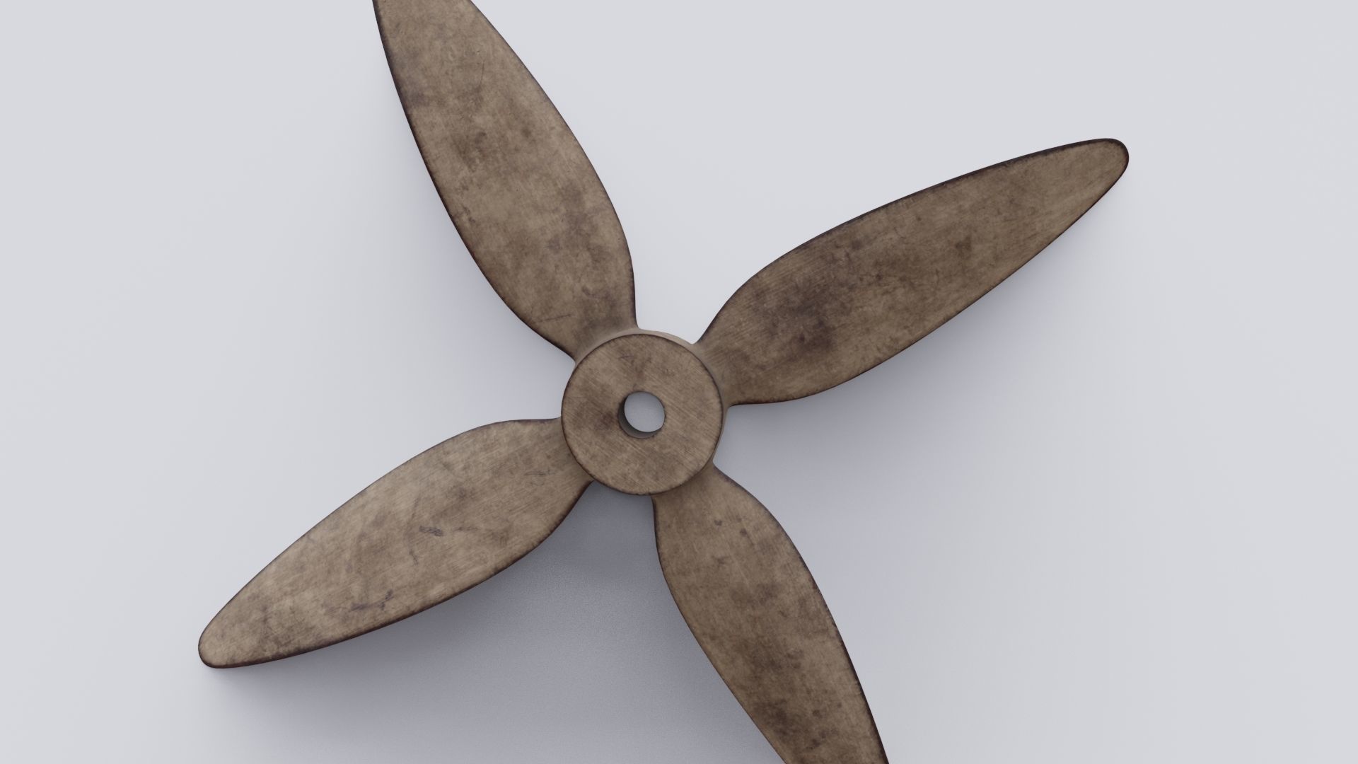 Wooden Fan 3D model Low-poly 3D model_18