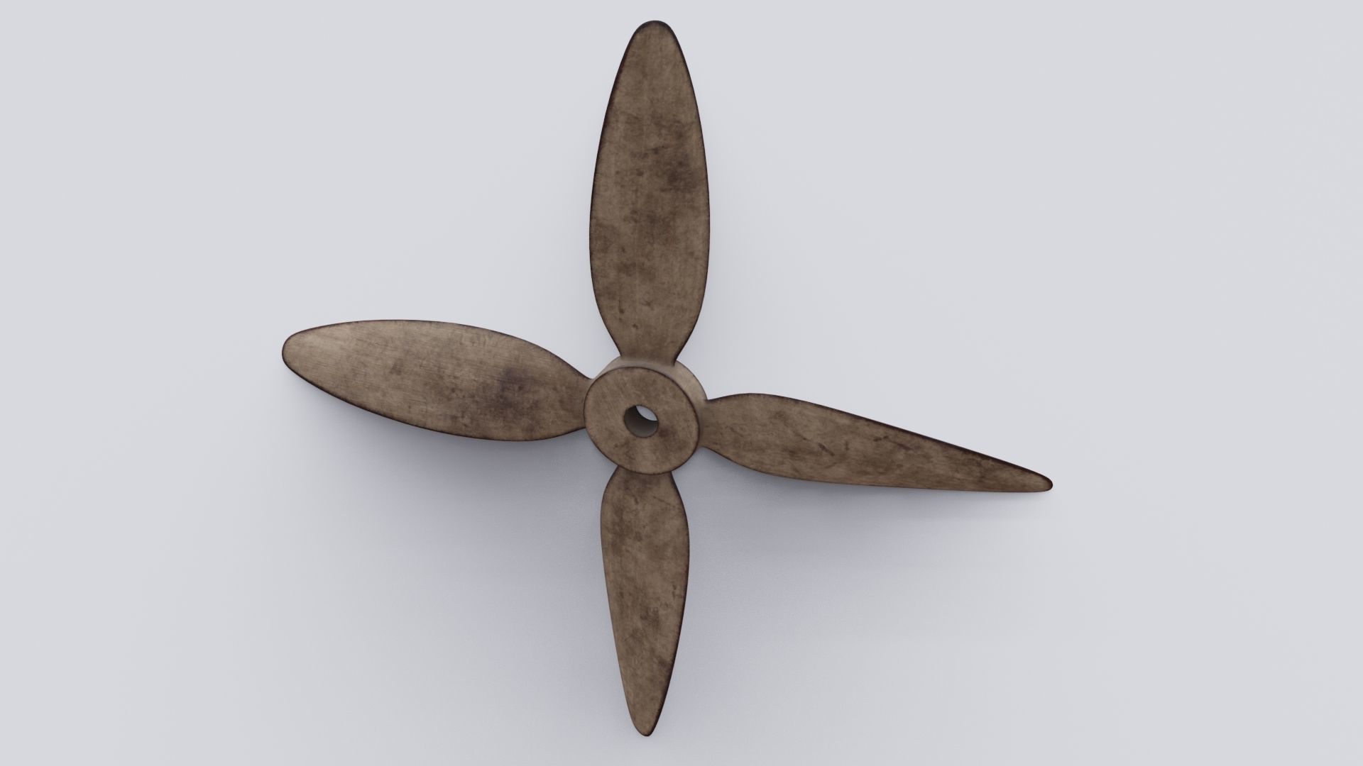 Wooden Fan 3D model Low-poly 3D model_20
