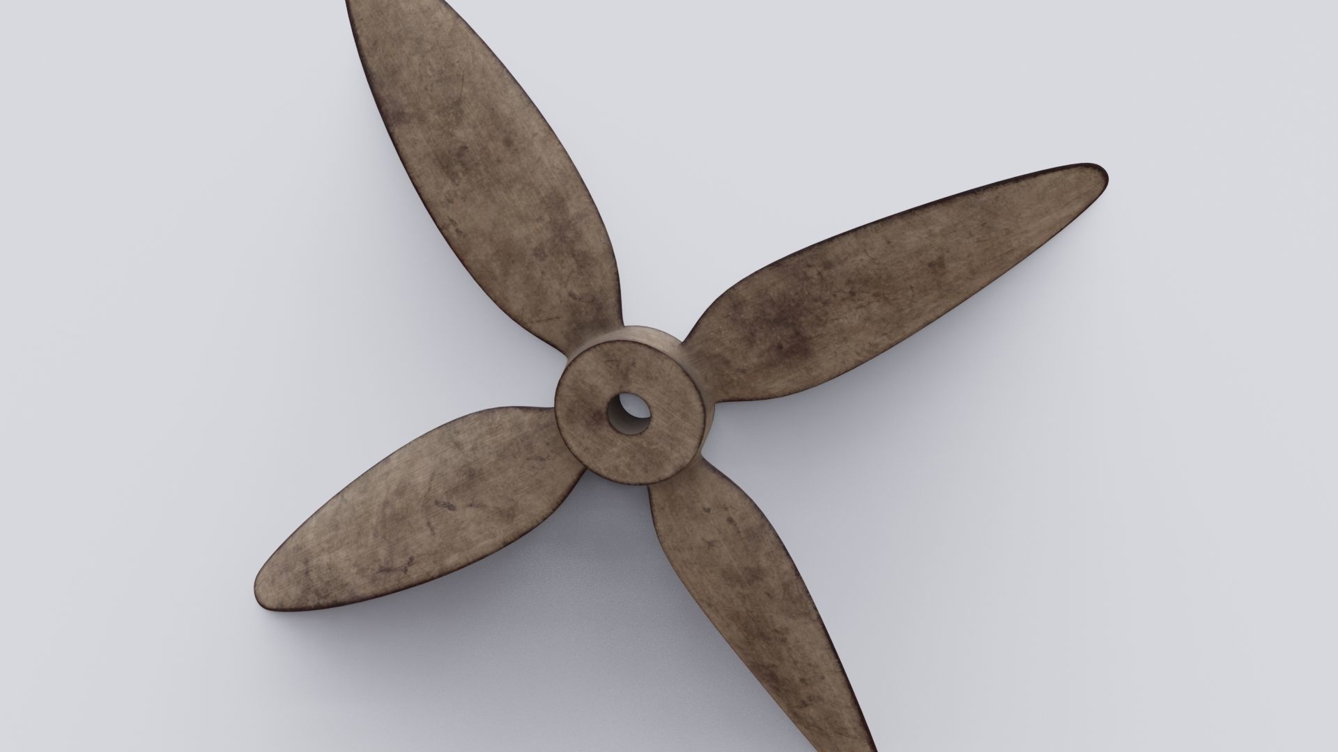 Wooden Fan 3D model Low-poly 3D model_15
