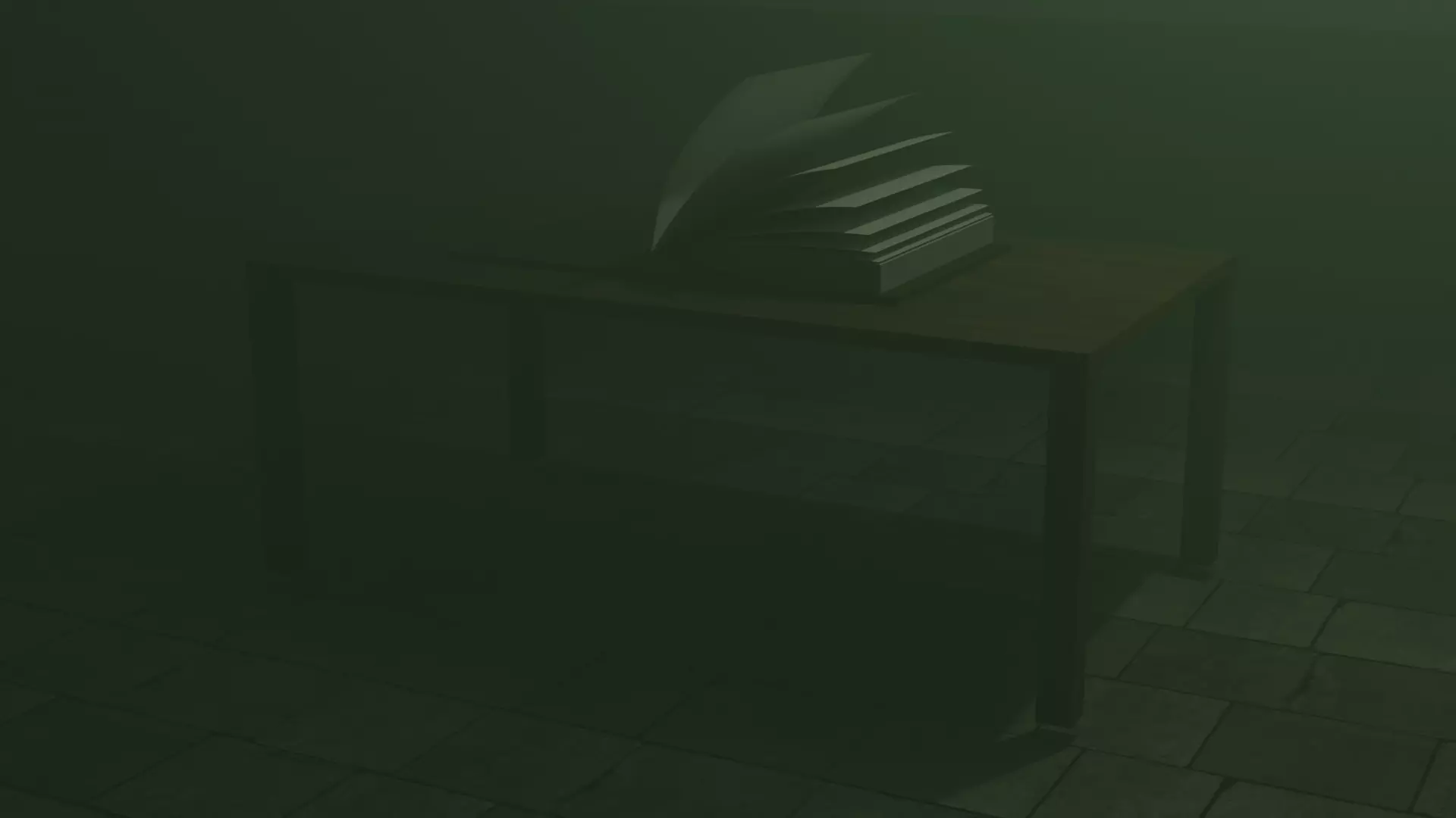 An Dark and epic book scene 3D model_0