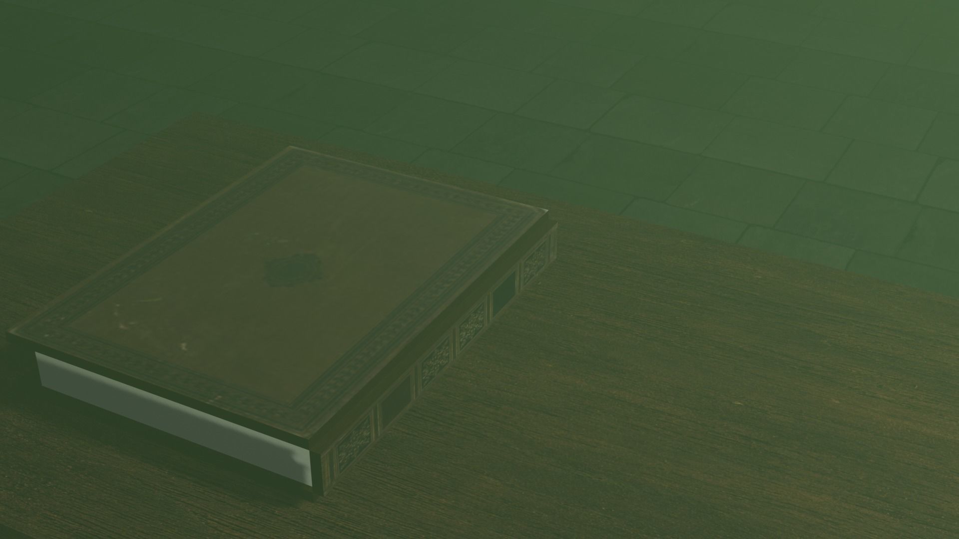 An Dark and epic book scene 3D model_1