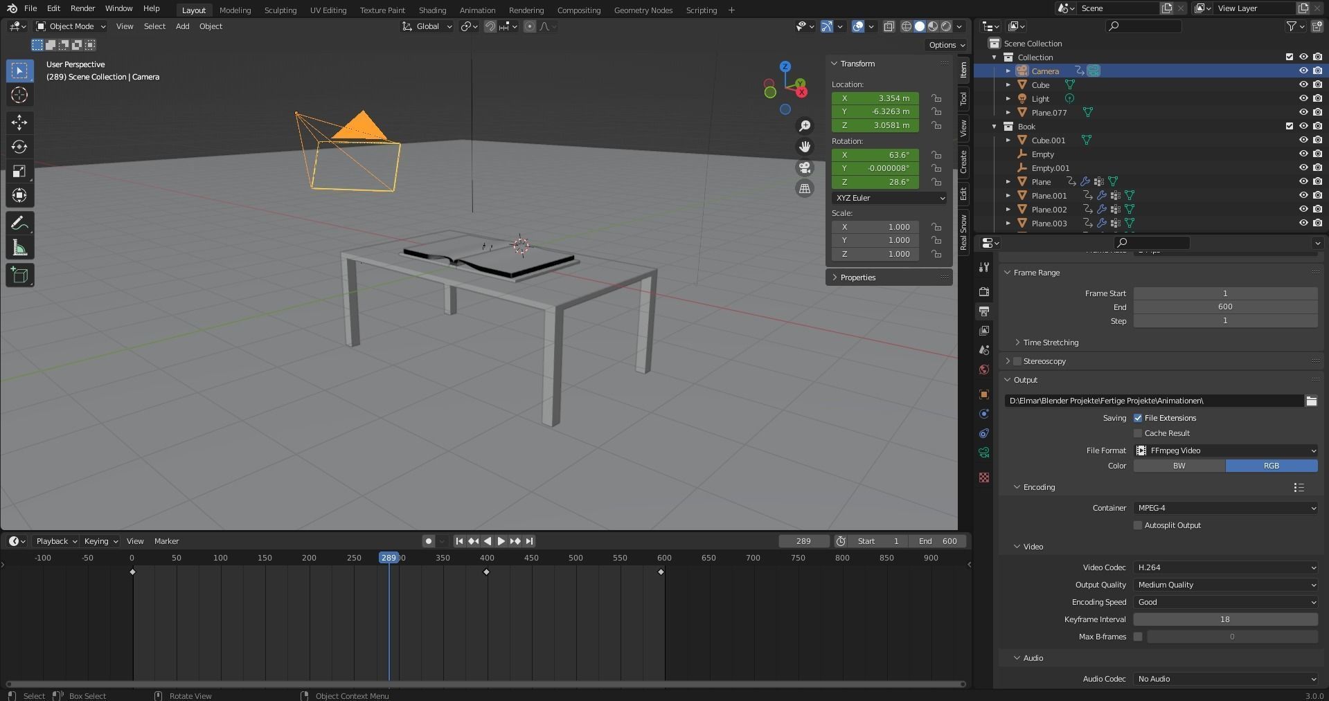 An Dark and epic book scene 3D model_3