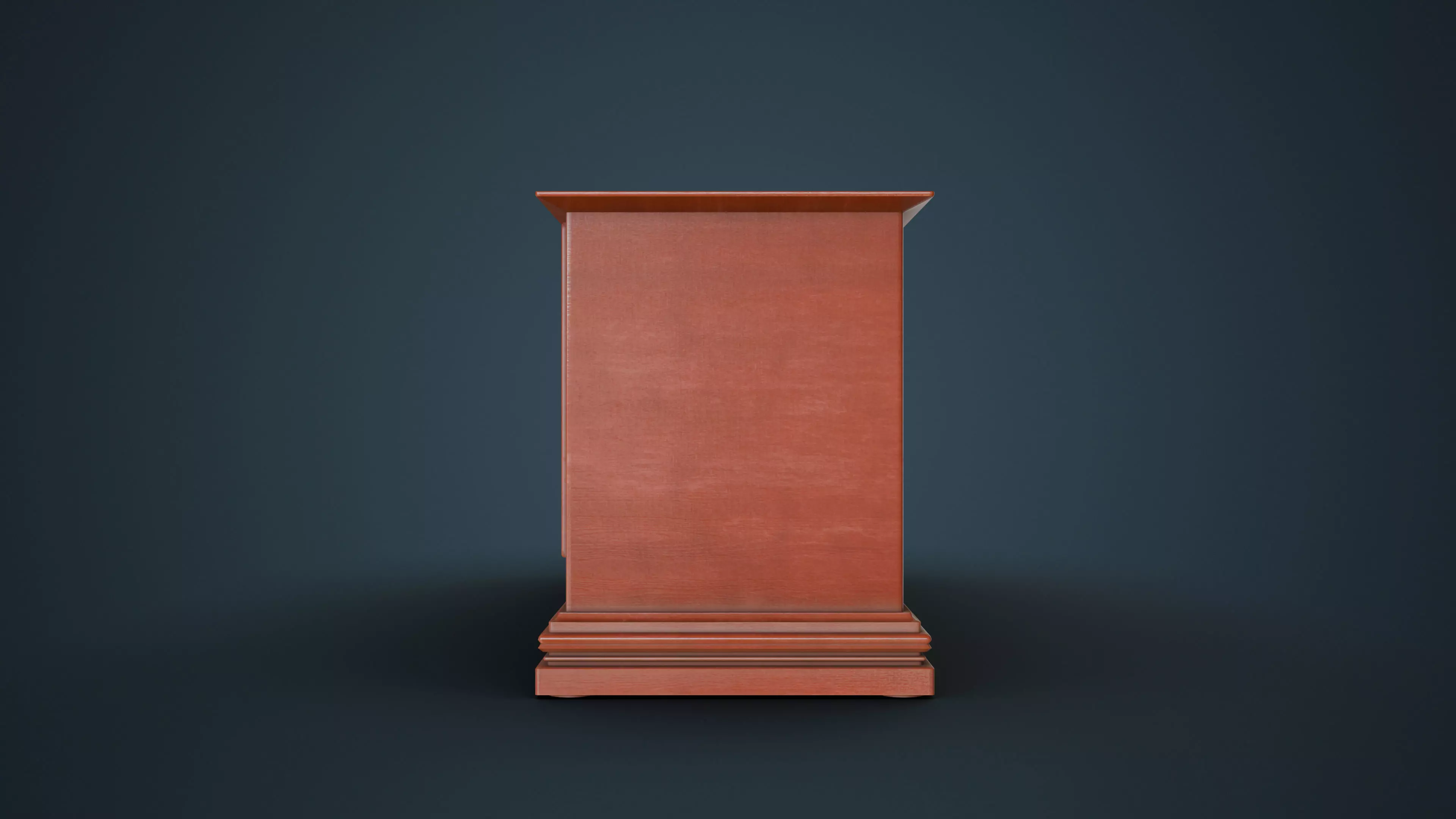 Antique Television Low-poly 3D model_6
