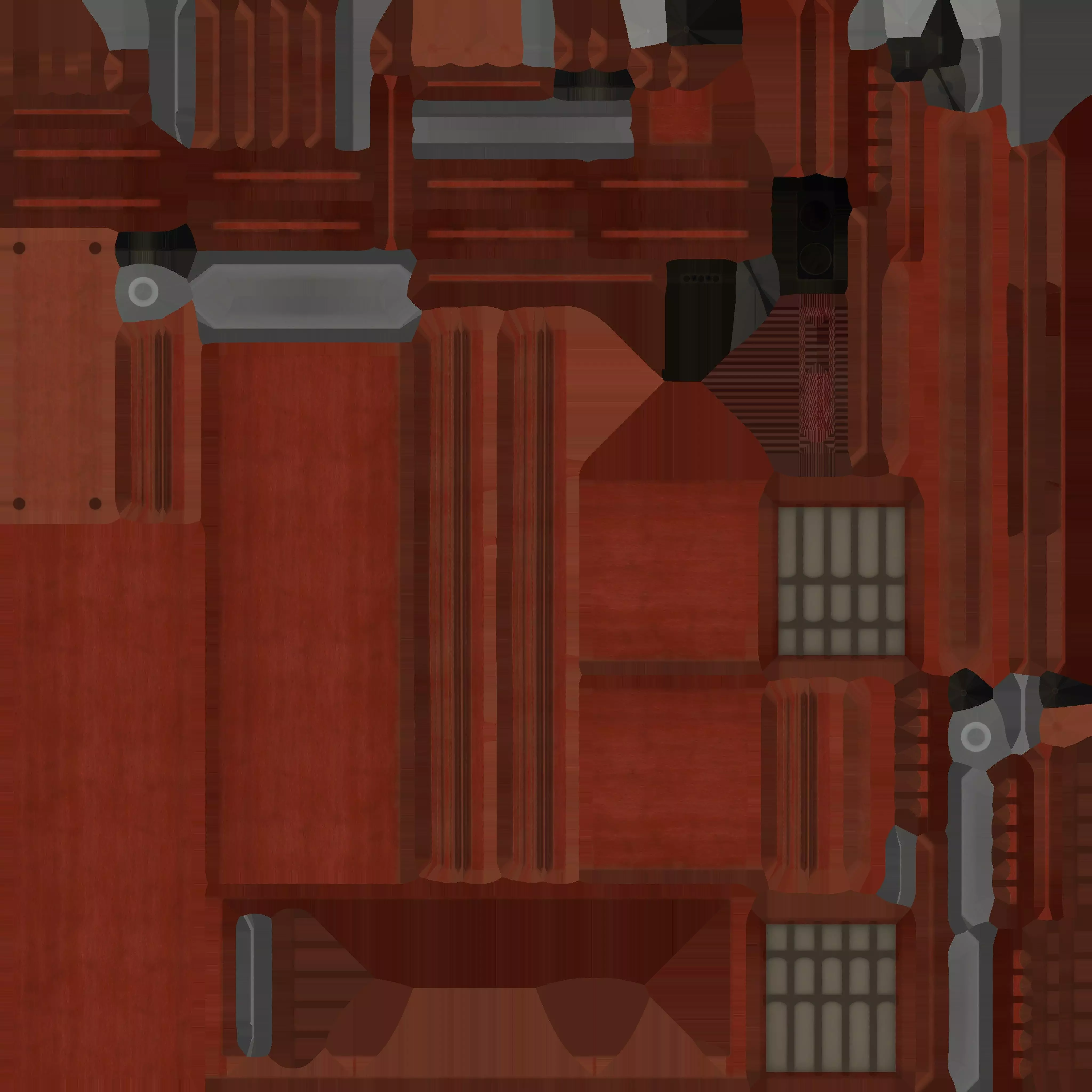 Antique Television Low-poly 3D model_11