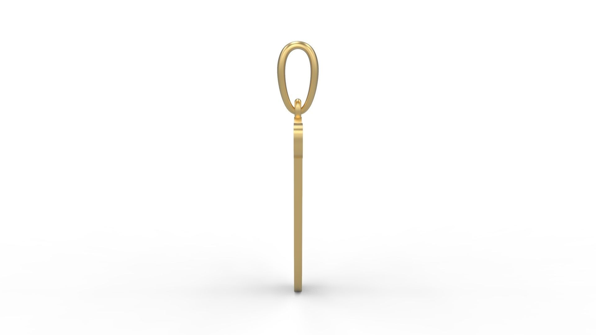 Initial Letters Pendant Harlow U 3D print model_2