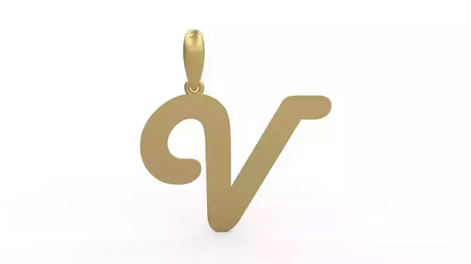 Initial Letters Pendant Harlow V