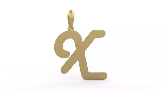 Initial Letters Pendant Harlow X