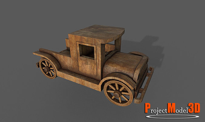 Wooden Toy-Version001 Free low-poly 3D model