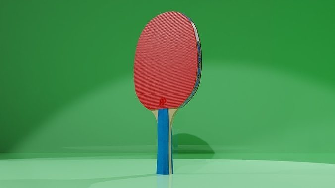 Paleta de ping pong Low-poly 3D model
