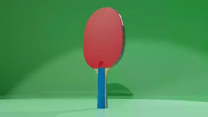 Paleta de ping pong Low-poly 3D model