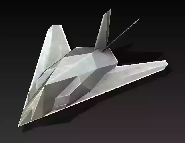 F117 A NightHawk Scifi Airplane - Simple for 3D Printing 3D print model
