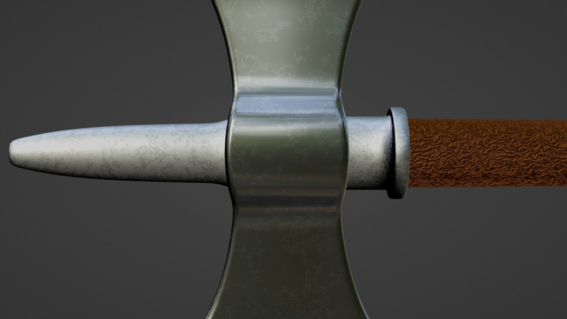 Battle Axe - Labrys Low-poly 3D model_4
