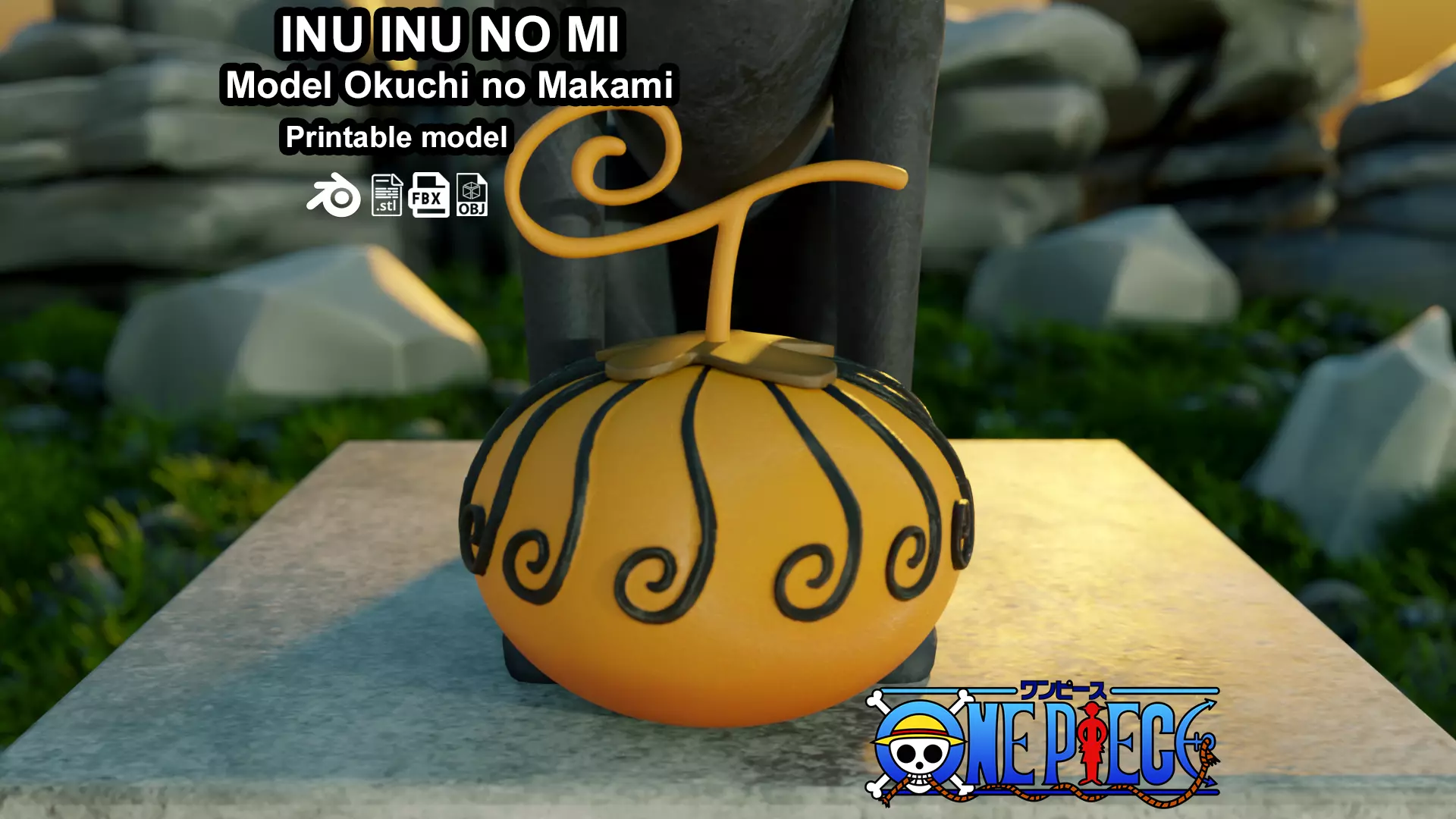Inu Inu no Mi - Model Okuchi no Makami - One Piece 3D print model_0