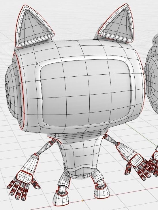 Kitchen Robots - Cute Robots collection Rigged and Animated Low-poly 3D model_4