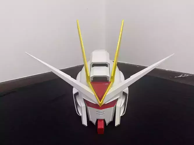 Gundam Head stl file 3D print model