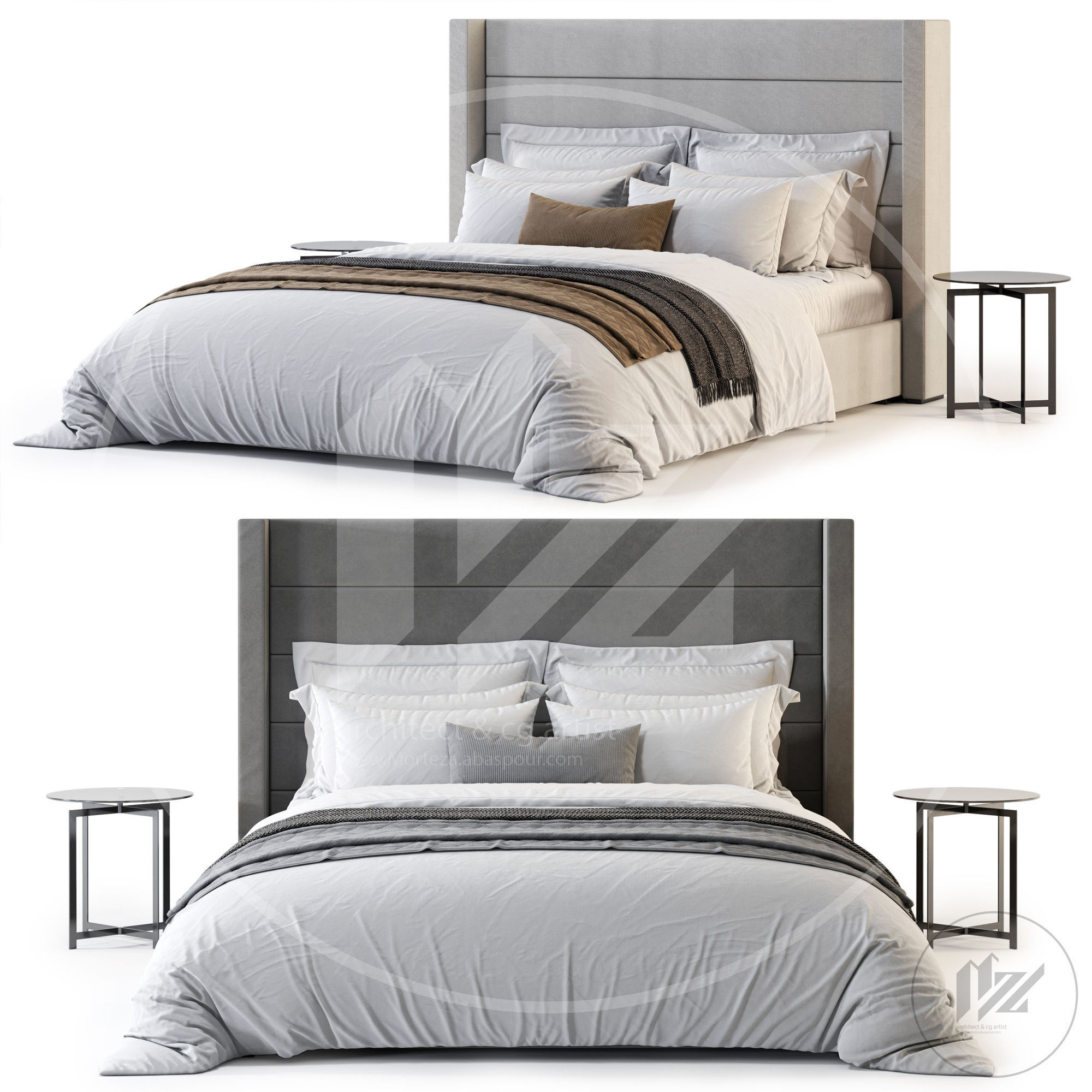 RH MODENA HORIZONTAL BED 3D model_1