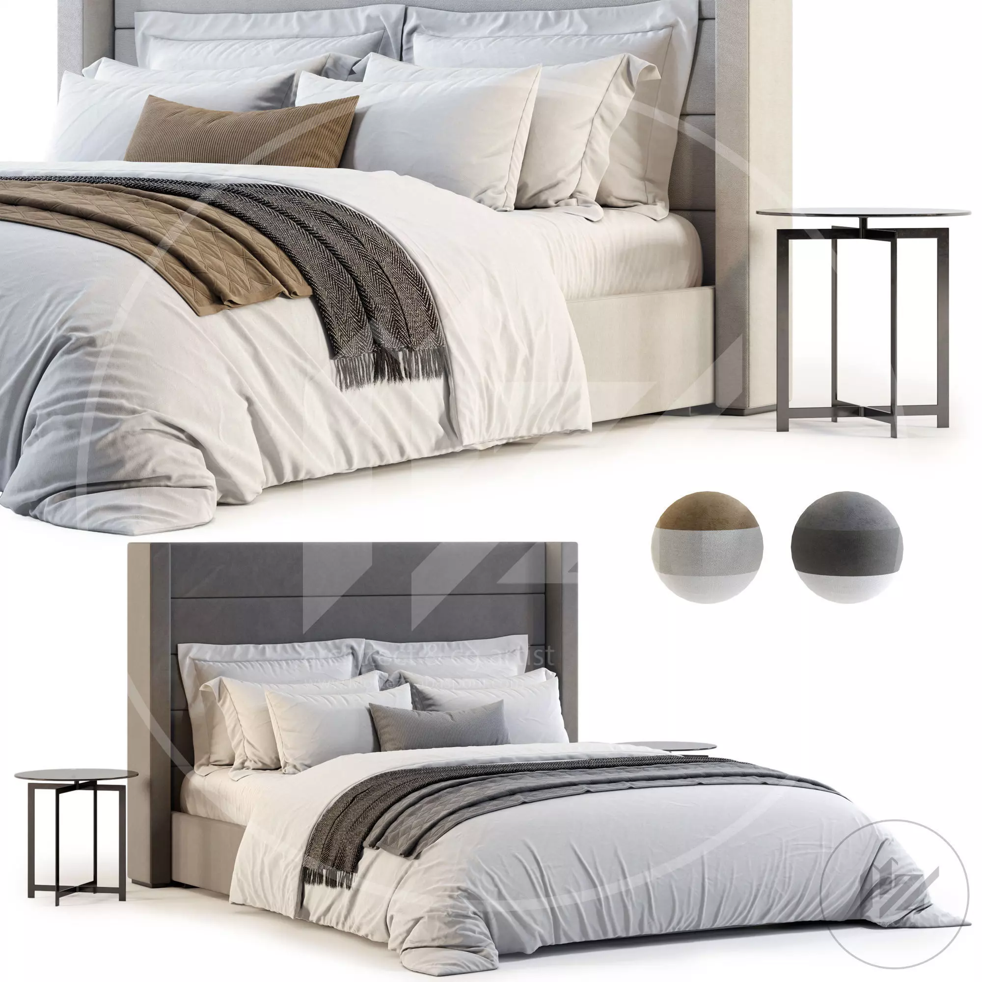 RH MODENA HORIZONTAL BED 3D model_0