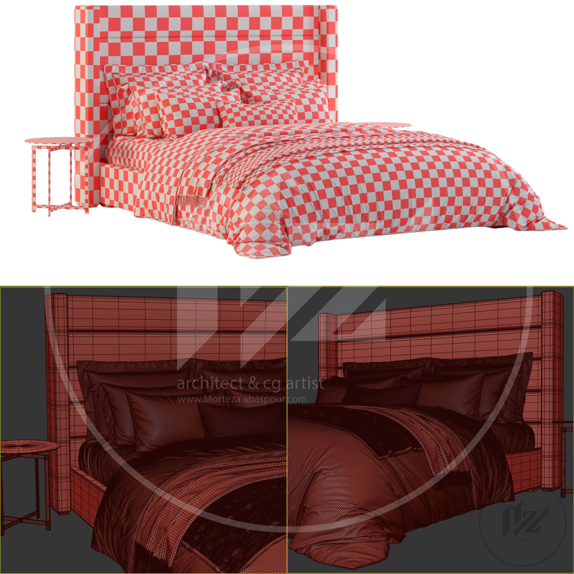 RH MODENA HORIZONTAL BED 3D model_5