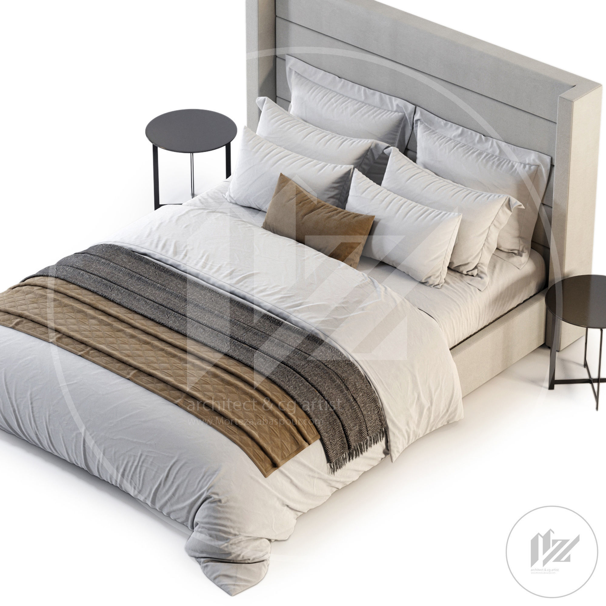 RH MODENA HORIZONTAL BED 3D model_4
