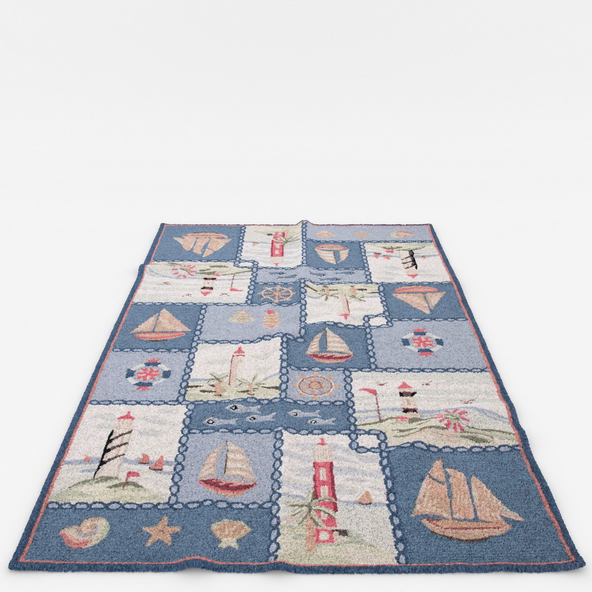Rugs No 524 Low-poly 3D model_5